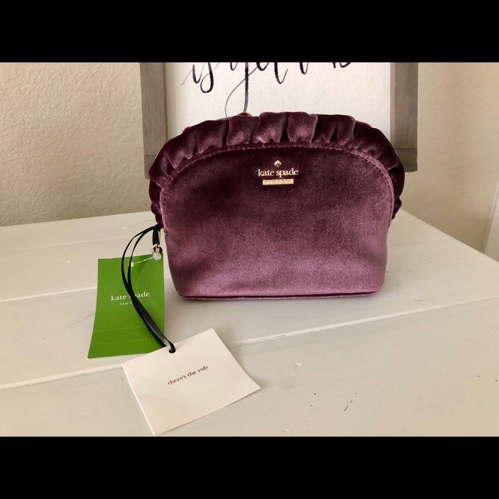Kate Spade Mini Marcy Velvet Clutch Bag